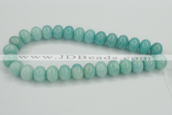 CAM128 15.5 inches 13*18mm rondelle amazonite gemstone beads