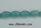 CAM129 15.5 inches 8*12mm rice amazonite gemstone beads wholesale