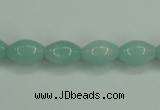 CAM130 15.5 inches 8*12mm rice amazonite gemstone beads wholesale