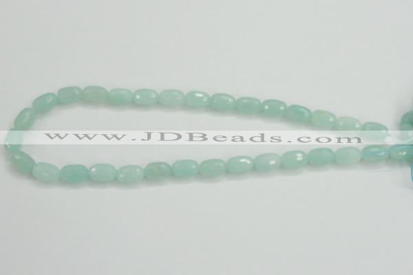 CAM139 15.5 inches 8*12mm faceted drum amazonite gemstone beads