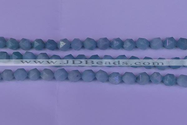 CAM1419 15.5 inches 12mm faceted nuggets Chinese amazonite beads