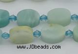 CAM1425 15.5 inches 8*12mm oval Chinese amazonite beads