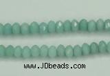 CAM143 15.5 inches 4*6mm faceted rondelle amazonite gemstone beads