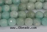 CAM1451 15.5 inches 6mm faceted round amazonite gemstone beads