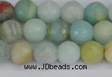 CAM1460 15.5 inches 8mm faceted round amazonite beads wholesale