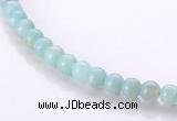 CAM15 16 inches 4mm round natural amazonite beads Wholesale