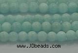 CAM1500 15.5 inches 4mm round natural peru amazonite beads