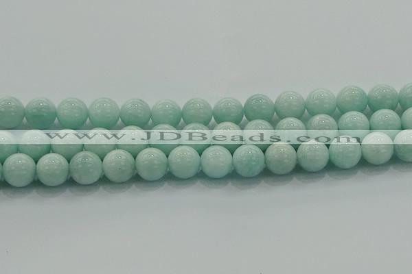 CAM1505 15.5 inches 14mm round natural peru amazonite beads