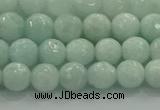 CAM1511 15.5 inches 6mm faceted round natural peru amazonite beads