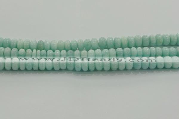 CAM1533 15.5 inches 6*10mm rondelle natural peru amazonite beads