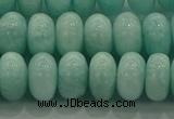 CAM1534 15.5 inches 7*12mm rondelle natural peru amazonite beads