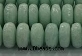 CAM1545 15.5 inches 8*14mm faceted rondelle peru amazonite beads