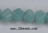 CAM160 15.5 inches 13*16mm faceted nugget amazonite gemstone beads