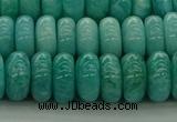 CAM1603 15.5 inches 6*10mm rondelle natural peru amazonite beads