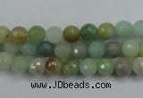 CAM161 15.5 inches 6mm faceted round amazonite gemstone beads