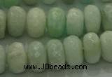 CAM1613 15.5 inches 6*10mm faceted rondelle peru amazonite beads