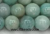 CAM1682 15.5 inches 8mm round natural amazonite beads wholesale