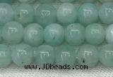 CAM1685 15.5 inches 4mm round natural amazonite beads wholesale