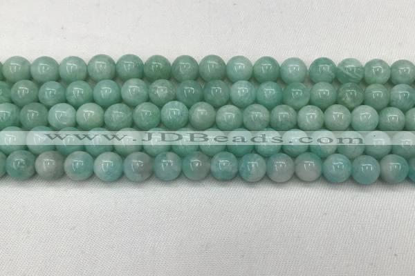 CAM1686 15.5 inches 6mm round natural amazonite beads wholesale