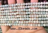 CAM1720 15.5 inches 4mm round amazonite beads wholesale