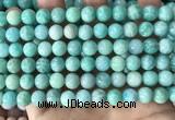 CAM1726 15.5 inches 8mm round amazonite gemstone beads wholesale