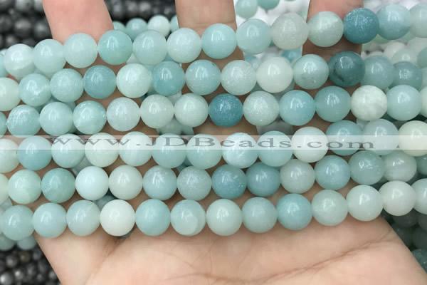 CAM1732 15.5 inches 8mm round amazonite gemstone beads