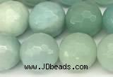 CAM1771 15 inches 8mm faceted round amazonite beads