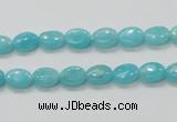 CAM302 15.5 inches 6*8mm oval natural peru amazonite beads wholesale