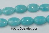 CAM304 15.5 inches 10*14mm oval natural peru amazonite beads wholesale