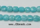 CAM305 15.5 inches 8*8mm square natural peru amazonite beads wholesale