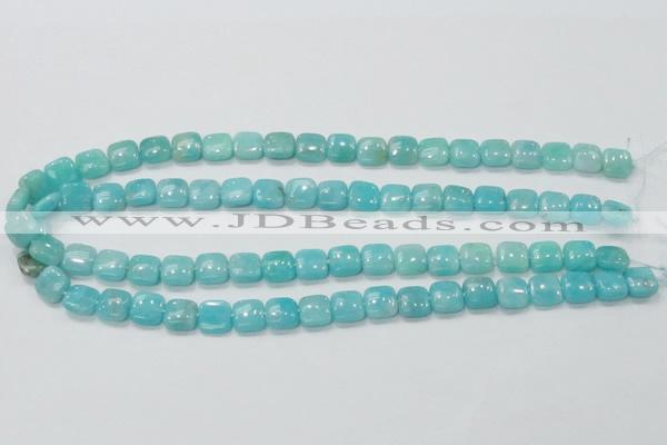 CAM306 15.5 inches 10*10mm square natural peru amazonite beads wholesale