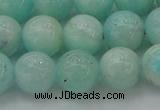 CAM334 15.5 inches 10mm round natural peru amazonite beads