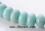 CAM35 natural amazonite 8*12mm rondelle gemstone beads Wholesale