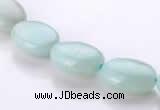 CAM39 natural amazonite 10*14mm flat oval beads Wholesale