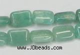 CAM405 15.5 inches 10*14mm rectangle natural russian amazonite beads