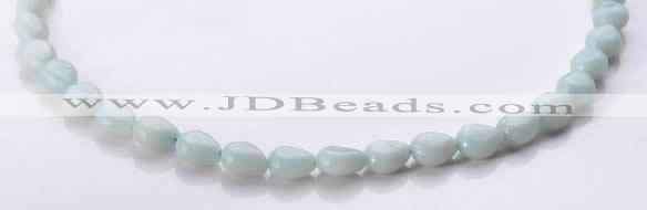 CAM44 8*10mm natural amazonite flat teardrop beads Wholesale