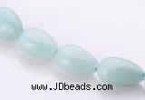 CAM45 8*12mm natural amazonite flat teardrop beads Wholesale