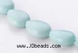 CAM46 10*14mm natural amazonite flat teardrop beads Wholesale