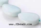 CAM51 natural amazonite 18*25mm flat teardrop beads Wholesale