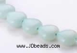 CAM53 10*10mm heart natural amazonite gemstone beads Wholesale