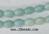 CAM602 15.5 inches 8*11mm rice Chinese amazonite gemstone beads