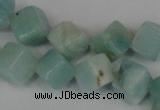 CAM617 15.5 inches 6*6mm cube Chinese amazonite gemstone beads