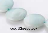 CAM62 natural amazonite 20mm coin gemstone beads Wholesale