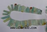 CAM642 Top drilled 9*15mm - 10*45mm sticks Chinese amazonite beads