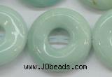 CAM654 15.5 inches 31mm donut amazonite beads wholesale