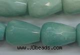 CAM655 15.5 inches 18*25mm faceted teardrop amazonite beads