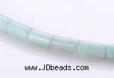 CAM75 4*8mm column natural amazonite gemstone beads wholesale