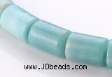 CAM76 13*15mm natural amazonite column gemstone beads Wholesale