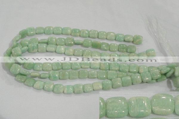 CAM850 15.5 inches 12*12mm square natural Russian amazonite beads