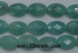 CAM951 15.5 inches 10*14mm faceted oval amazonite gemstone beads wholesale